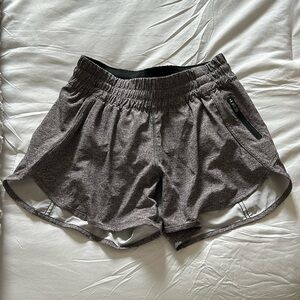 Grey Lululemon athletic shorts